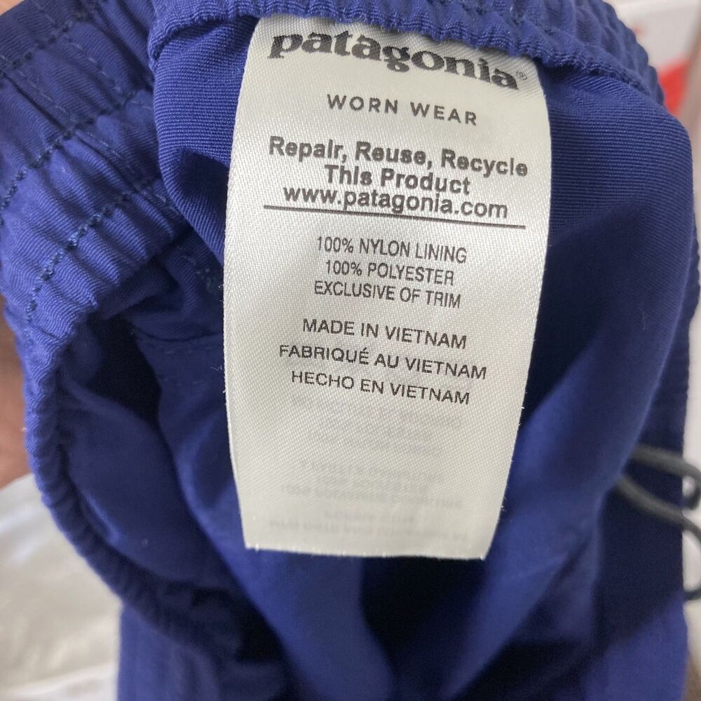Patagonia Pants Mens Extra Large Blue Nylon Lined Elastic Cuff Drawstring 55211 - Picture 15 of 16